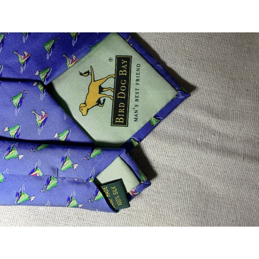 Bird Bog Bay Men's Silk Tie Hand Made